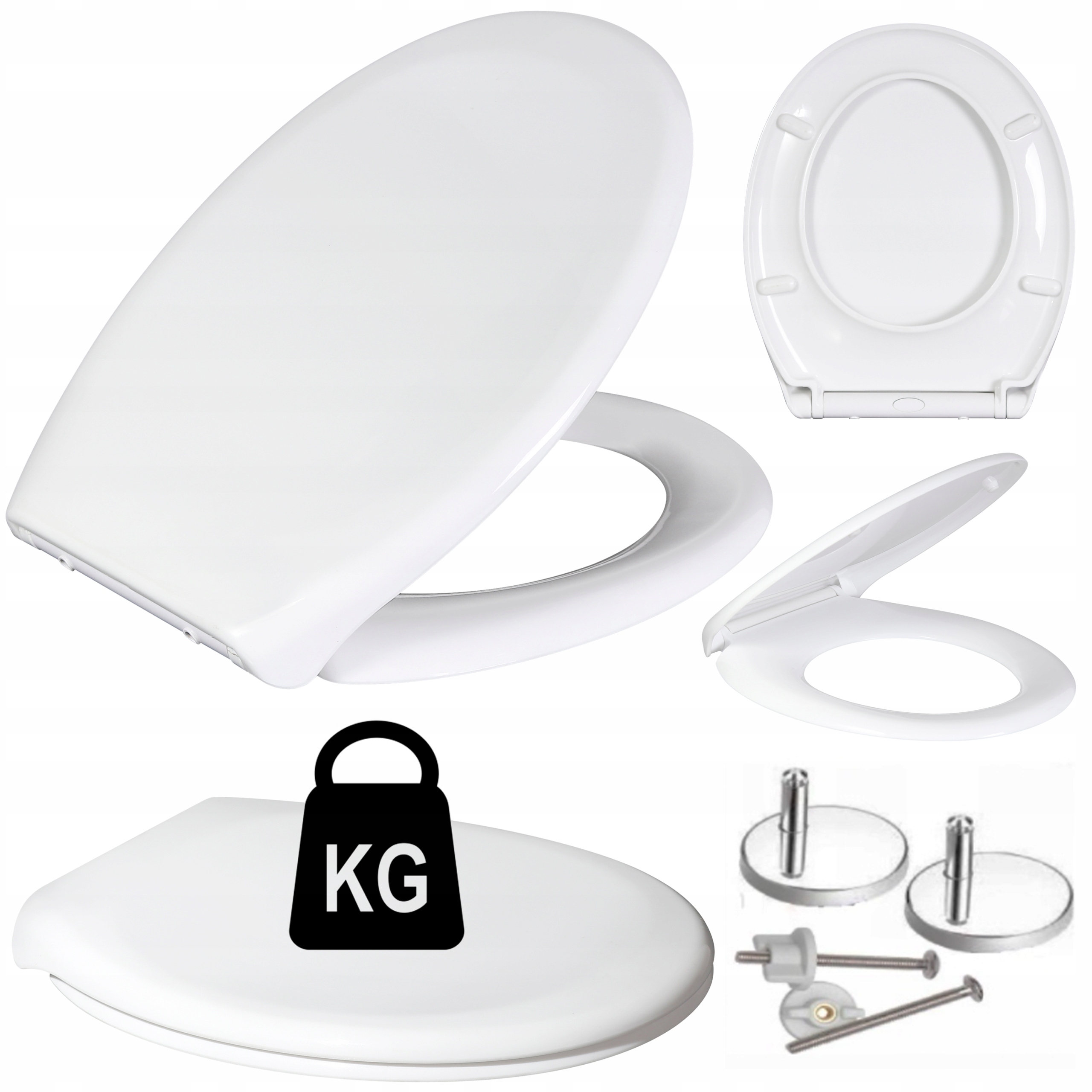 WC sedátko Tycner WC SEAT biely polypropylén
